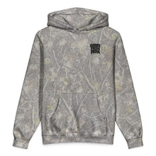 Load image into Gallery viewer, Garden Fresh Media Deadwood Camo Hoodie front chest graphic
